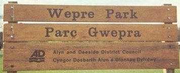 Wepre Park Sign